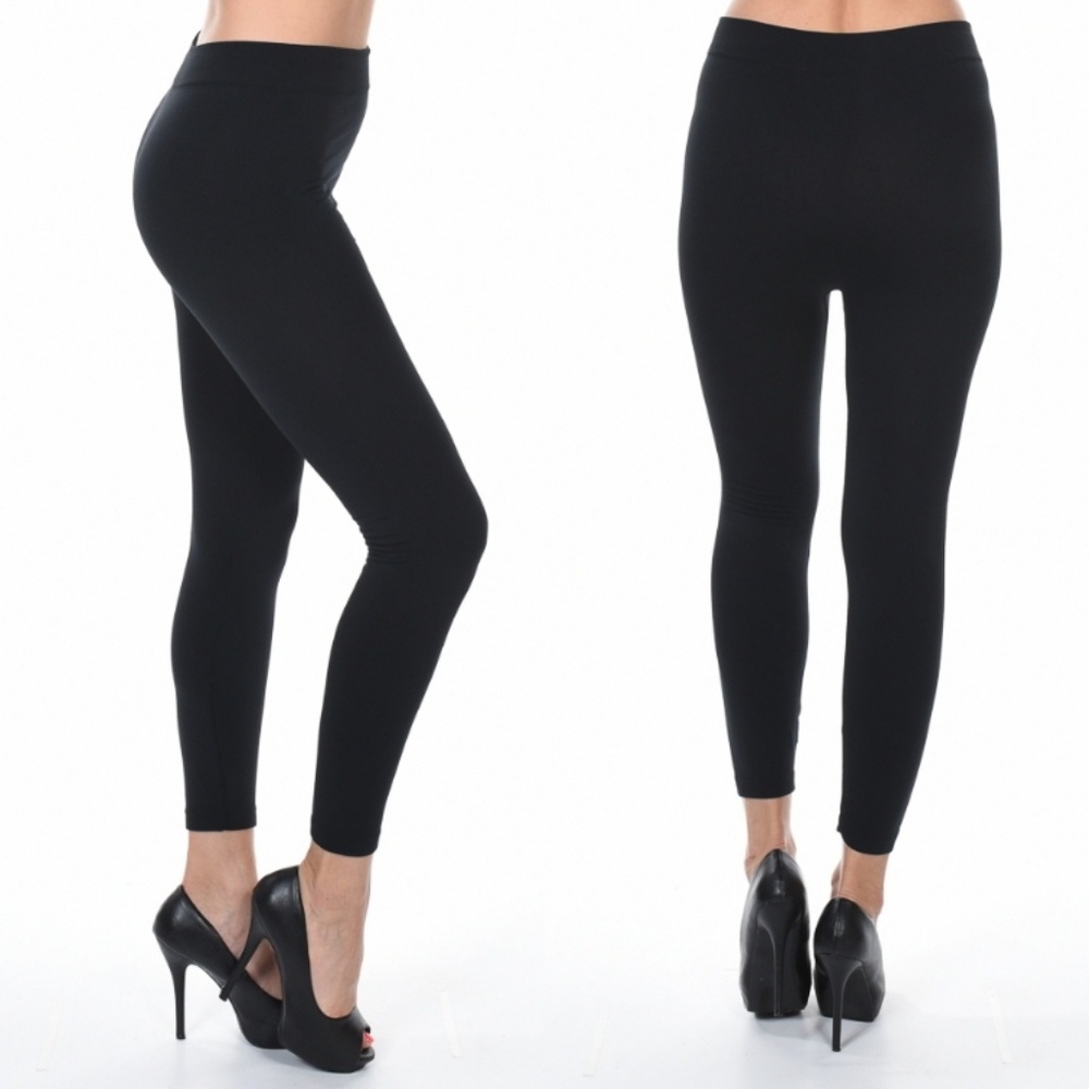 🖤Softest Black Fleece Lined Leggings
